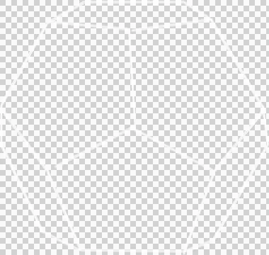 Digital png illustration of white solid geometry on transparent background Stock Illustration