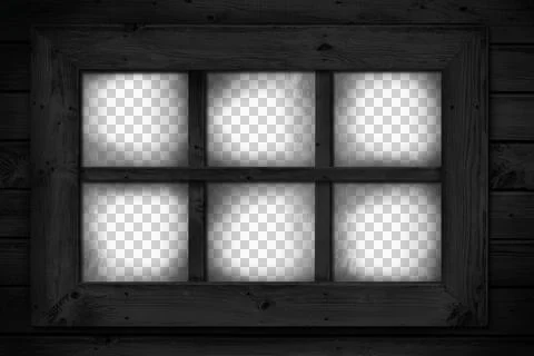 Digital png illustration of window frame on transparent background Ilustración de archivo