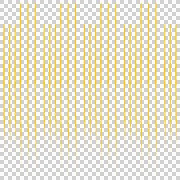 Digital png illustration of yellow abstract linear shape on transparent Stock Photos