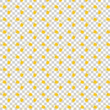 Digital png illustration of yellow pattern of repeated pills on transparent Stock Illustration