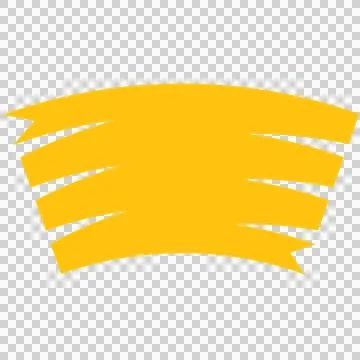 Digital png illustration of yellow pattern with copy space on transparent Stock Illustration