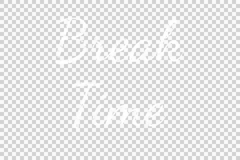Digital png text of break time on transparent background Stock Illustration