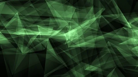 Digital poligon cloud abstract background green - new dynamic technology motion Stock Footage 81184938
