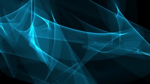 Digital poligon network smoke cloud abstract background blue - new dynamic Stock Footage 81315270