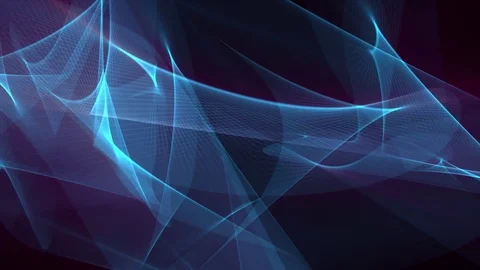 Digital poligon network smoke cloud abstract background blue - new dynamic Stock-Footage 81315556
