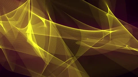 Digital poligon network smoke cloud abstract background golden - new dynamic Stock Footage 81316408