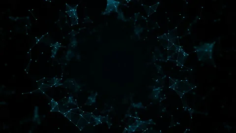 Digital polygon abstract background with points and lines connect. Technology Stock Footage 139076827