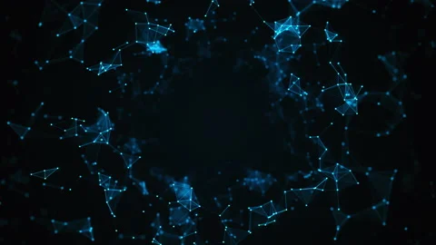 Digital polygon abstract background with points and lines connect. Technology Stock Footage 139076956