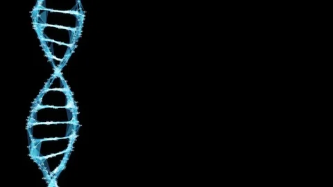 Digital Polygon Plexus DNA molecule random digits Loop Alpha Channel Stock Footage 82707169