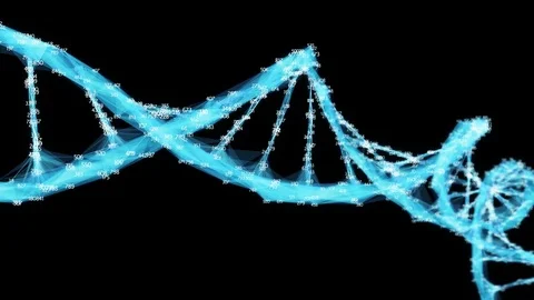 Digital Polygon Plexus DNA molecule random digits Loop Alpha Channel Stock Footage 82709765