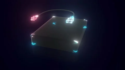 The Digital Portable Hard Disk 4k Stock Footage 145906717