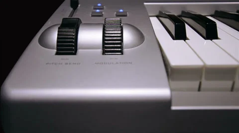 Digital portable piano Video stock 33856137