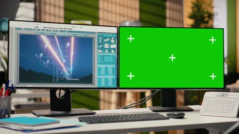 Digital power lines analytics dashboard on isolated screen PC Stock Footage 316001642