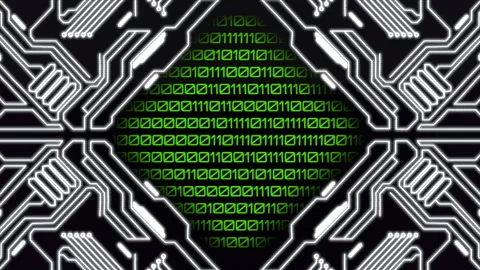 Digital precision exploring the intricate circuitry of modern electronics Stock Footage 273789092