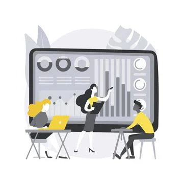 Digital presentation abstract concept vector illustration. イラスト素材