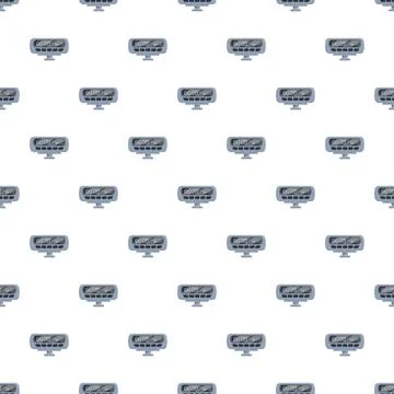 Digital price display screen seamless pattern 스톡 일러스트