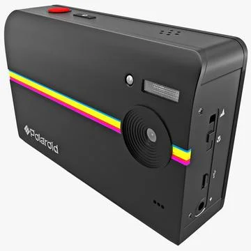 Digital Print Camera Polaroid Z230 Black 3D Model
