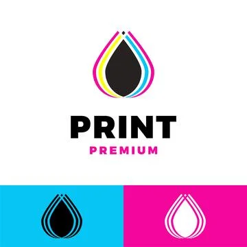 Digital print icon vector logo template illustration design Ilustración de archivo