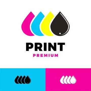 Digital print icon vector logo template illustration design Ilustración de archivo
