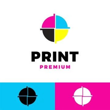 Digital print icon vector logo template illustration design Stock Illustration