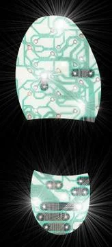 Digital Print Stock Illustration