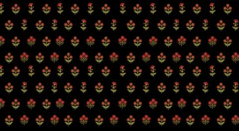 Digital Print Manually illustrated pattern for textile Clothing Illustrazione stock