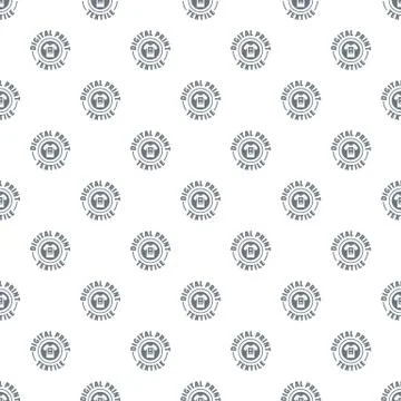 Digital print textile pattern seamless Stock Illustration