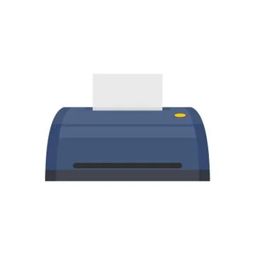 Digital printer icon, flat style イラスト素材