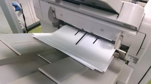 Digital printer when printing documents Foto stock