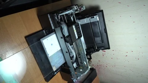 Digital printing technology Stock Footage 312031286