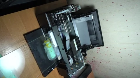 Digital printing technology Stock Footage 312031288