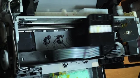 Digital printing technology Stock Footage 312031319