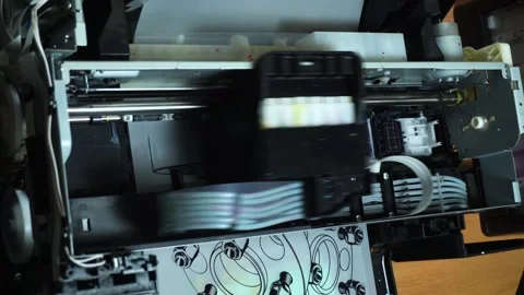 Digital printing technology Stock Footage 312031364