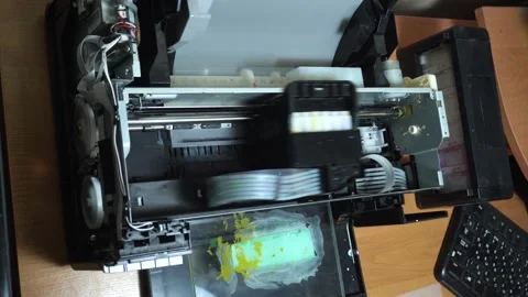 Digital printing technology Stock Footage 312031436