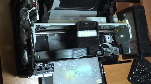 Digital printing technology Stock Footage 312031476