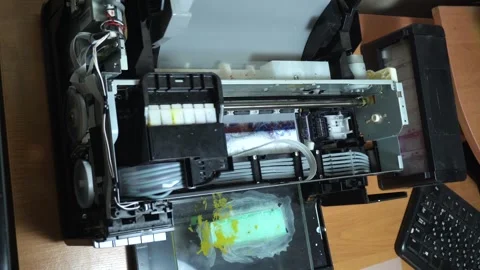 Digital printing technology Stock Footage 312031477