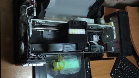 Digital printing technology Stock Footage 312031491