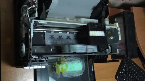 Digital printing technology Stock Footage 312031512