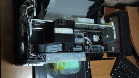 Digital printing technology Stock Footage 312031539