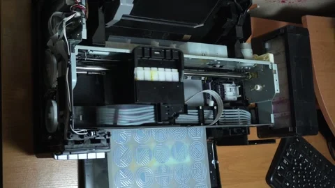 Digital printing technology Stock Footage 312031557