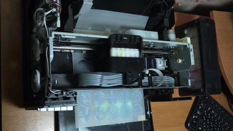 Digital printing technology Stock Footage 312031566