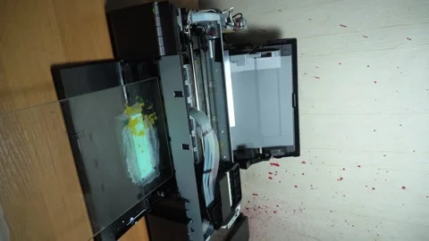 Digital printing technology Stock Footage 312031580