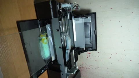 Digital printing technology Stock Footage 312031601