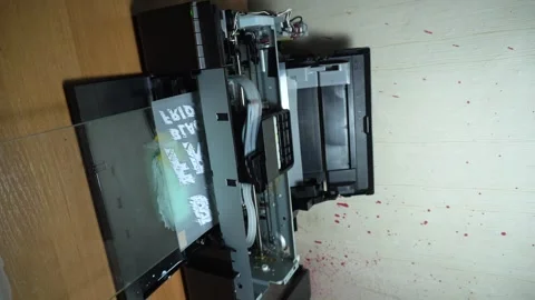 Digital printing technology Stock Footage 312031603