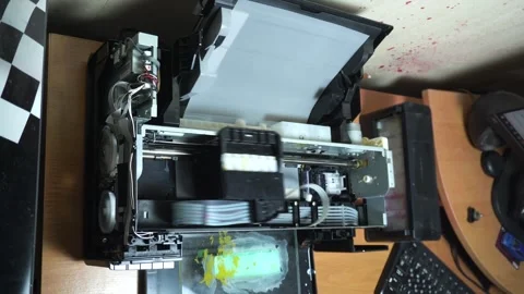 Digital printing technology Stock Footage 312031678