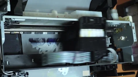 Digital printing technology Stock Footage 312031714