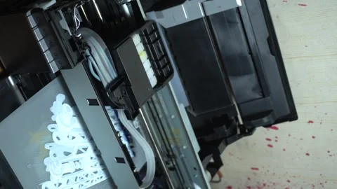 Digital printing technology Stock Footage 312031721