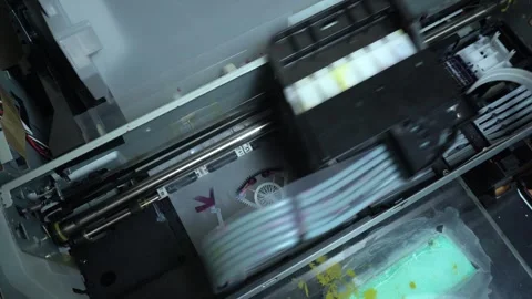 Digital printing technology Stock Footage 312031725