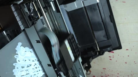 Digital printing technology Stock Footage 312031741