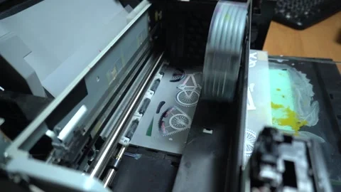 Digital printing technology Stock Footage 312031747